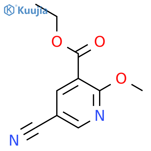 Ethyl 5-cyano-2-methoxynicotinate structure