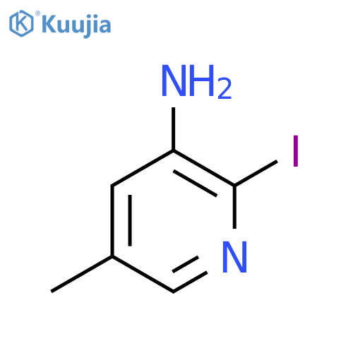 3-Amino-2-iodo-5-methylpyridine structure