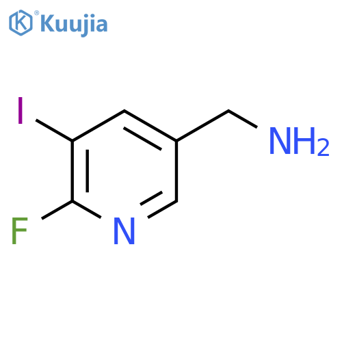 5-Aminomethyl-2-fluoro-3-iodopyridine structure