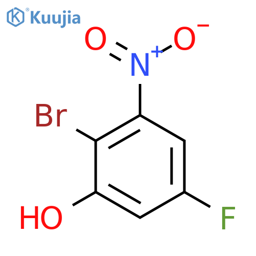2-Bromo-5-fluoro-3-nitrophenol structure