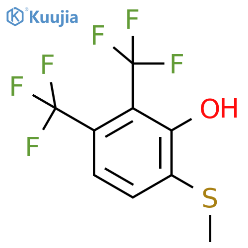 3,4-Bis(trifluoromethyl)-2-hydroxythioanisole structure