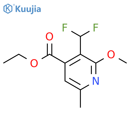 Ethyl 3-(difluoromethyl)-2-methoxy-6-methylpyridine-4-carboxylate structure