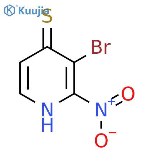 3-Bromo-4-mercapto-2-nitropyridine structure