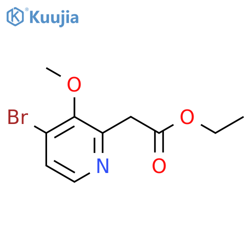 Ethyl 4-bromo-3-methoxypyridine-2-acetate structure