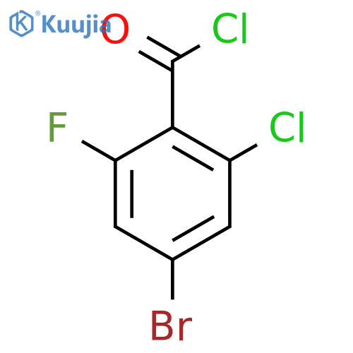 4-Bromo-2-chloro-6-fluorobenzoyl chloride structure