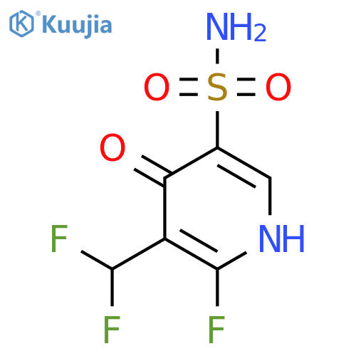 3-(Difluoromethyl)-2-fluoro-4-hydroxypyridine-5-sulfonamide structure