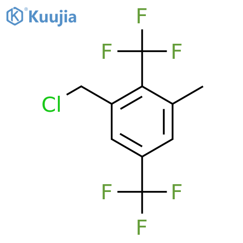 2,5-Bis(trifluoromethyl)-3-methylbenzyl chloride structure