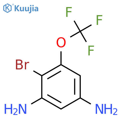 1-Bromo-2,4-diamino-6-(trifluoromethoxy)benzene structure