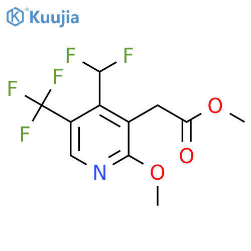 Methyl 4-(difluoromethyl)-2-methoxy-5-(trifluoromethyl)pyridine-3-acetate structure