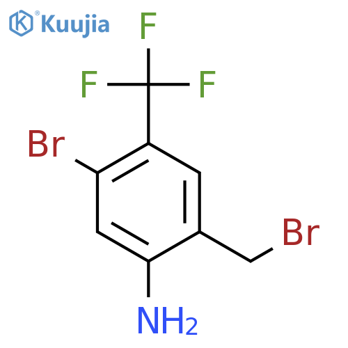 2-Amino-4-bromo-5-(trifluoromethyl)benzyl bromide structure