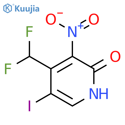 4-(Difluoromethyl)-2-hydroxy-5-iodo-3-nitropyridine structure