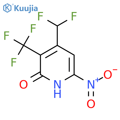 4-(Difluoromethyl)-2-hydroxy-6-nitro-3-(trifluoromethyl)pyridine structure