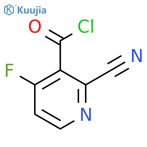 2-Cyano-4-fluoronicotinoyl chloride structure