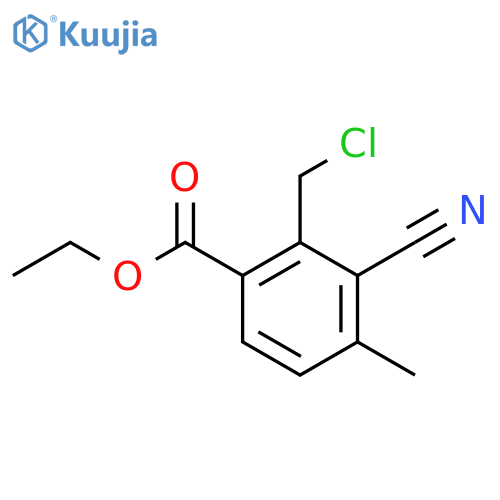 Ethyl 2-chloromethyl-3-cyano-4-methylbenzoate structure