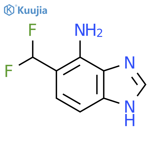 7-Amino-6-difluoromethyl-1H-benzimidazole structure