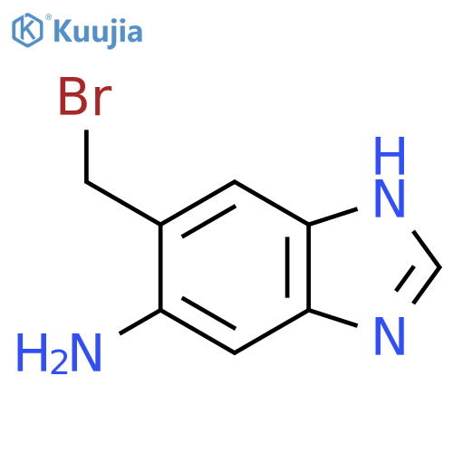6-Amino-5-bromomethyl-1H-benzimidazole structure