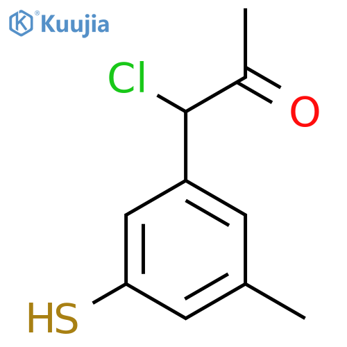 3-(1-Chloro-2-oxopropyl)-5-methylthiophenol structure