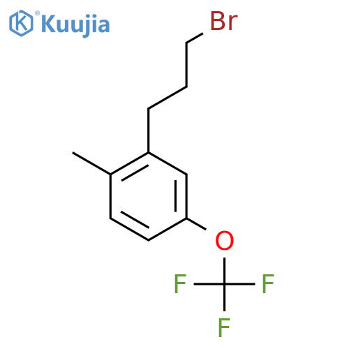 2-(3-Bromopropyl)-4-(trifluoromethoxy)toluene structure