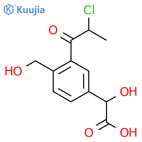 3-(2-Chloropropanoyl)-4-(hydroxymethyl)mandelic acid structure