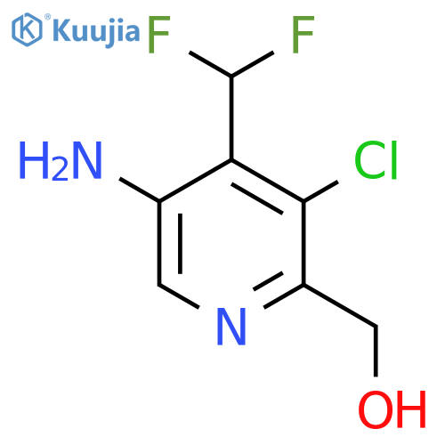 5-Amino-3-chloro-4-(difluoromethyl)pyridine-2-methanol structure