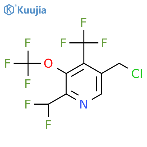 5-(Chloromethyl)-2-(difluoromethyl)-3-(trifluoromethoxy)-4-(trifluoromethyl)pyridine structure
