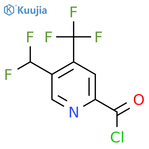 5-(Difluoromethyl)-4-(trifluoromethyl)pyridine-2-carbonyl chloride structure
