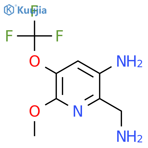 3-Amino-2-(aminomethyl)-6-methoxy-5-(trifluoromethoxy)pyridine structure