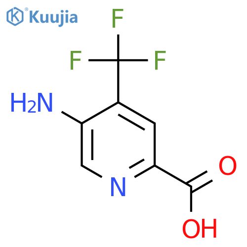 5-Amino-4-(trifluoromethyl)picolinic acid structure