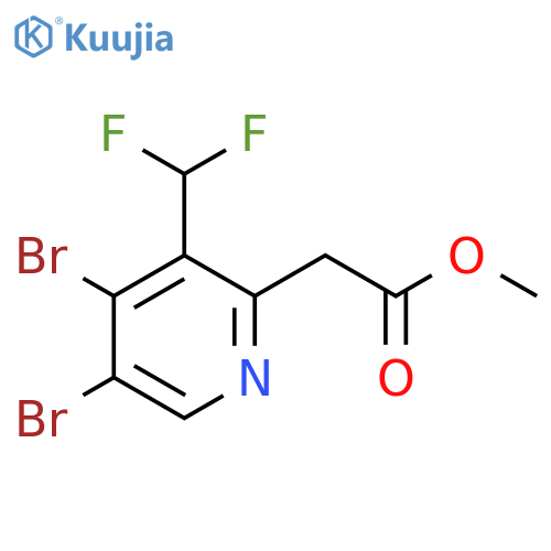Methyl 4,5-dibromo-3-(difluoromethyl)pyridine-2-acetate structure