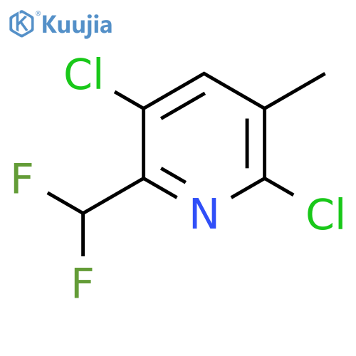 3,6-Dichloro-2-(difluoromethyl)-5-methylpyridine structure