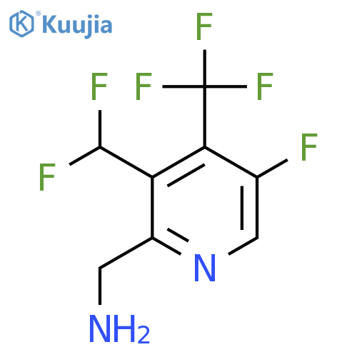2-(Aminomethyl)-3-(difluoromethyl)-5-fluoro-4-(trifluoromethyl)pyridine structure