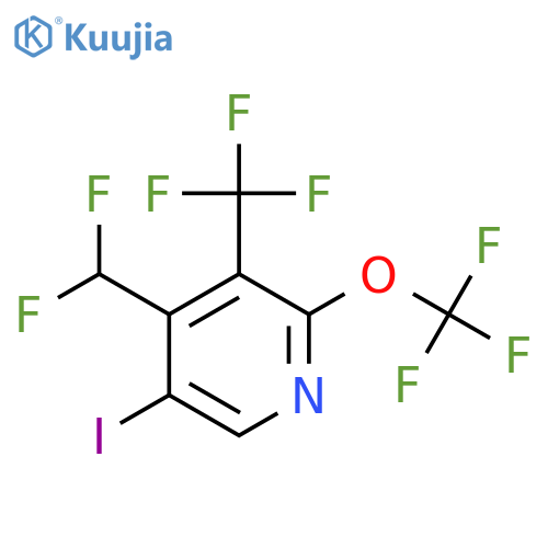 4-(Difluoromethyl)-5-iodo-2-(trifluoromethoxy)-3-(trifluoromethyl)pyridine structure