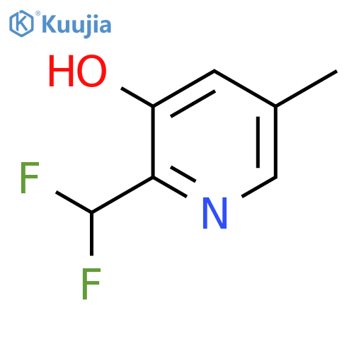 2-(Difluoromethyl)-3-hydroxy-5-methylpyridine structure
