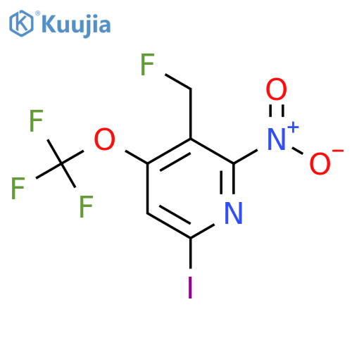 3-(Fluoromethyl)-6-iodo-2-nitro-4-(trifluoromethoxy)pyridine structure