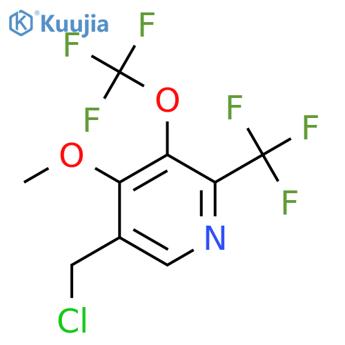 5-(Chloromethyl)-4-methoxy-3-(trifluoromethoxy)-2-(trifluoromethyl)pyridine structure