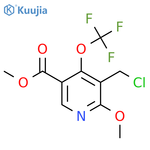 Methyl 3-(chloromethyl)-2-methoxy-4-(trifluoromethoxy)pyridine-5-carboxylate structure