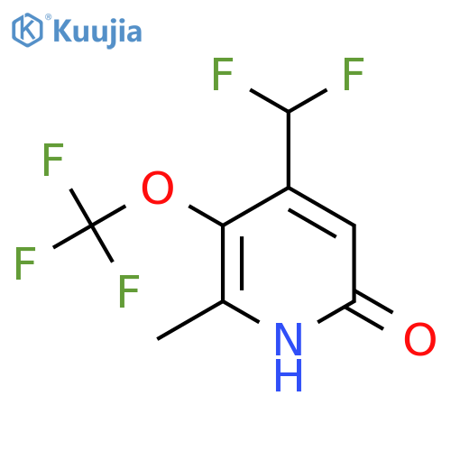4-(Difluoromethyl)-6-hydroxy-2-methyl-3-(trifluoromethoxy)pyridine structure