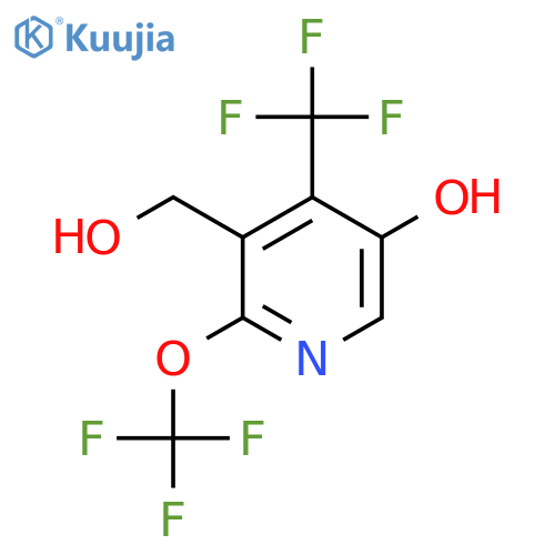 5-Hydroxy-2-(trifluoromethoxy)-4-(trifluoromethyl)pyridine-3-methanol structure