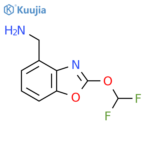 (2-(Difluoromethoxy)benzo[d]oxazol-4-yl)methanamine structure