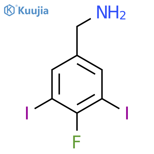 3,5-Diiodo-4-fluorobenzylamine structure