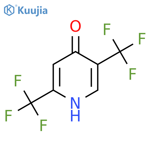 2,5-Bis(trifluoromethyl)-4-hydroxypyridine structure