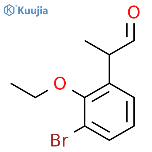 3-Bromo-2-ethoxyphenylpropanal structure