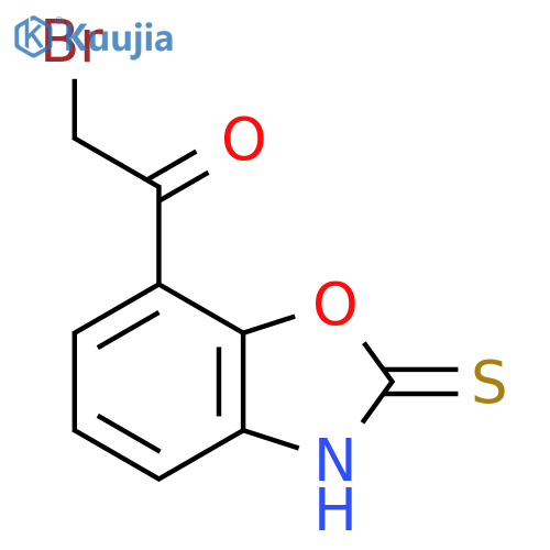 7-(2-Bromoacetyl)-2-mercaptobenzo[d]oxazole structure