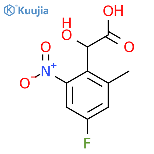 4-Fluoro-2-methyl-6-nitromandelic acid structure