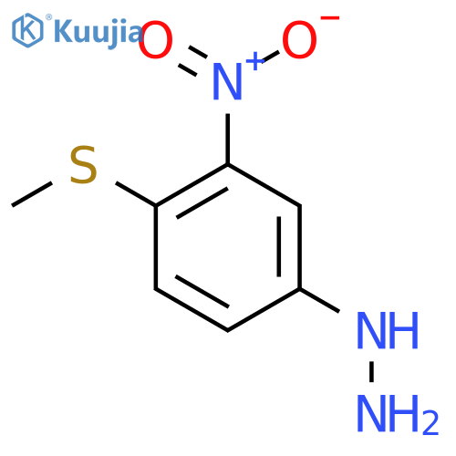 4-(Methylthio)-3-nitrophenylhydrazine structure