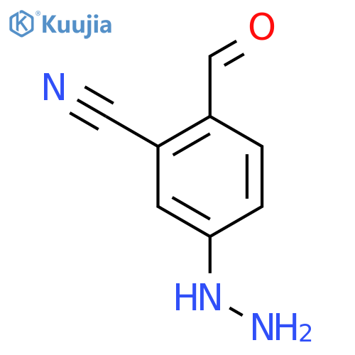 3-Cyano-4-formylphenylhydrazine structure