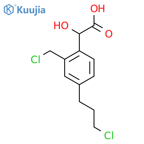 2-(Chloromethyl)-4-(3-chloropropyl)mandelic acid structure