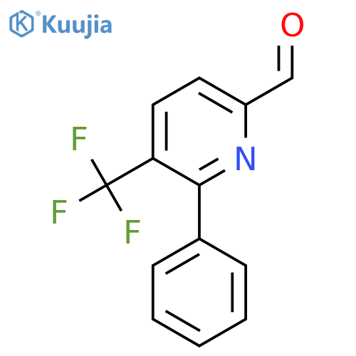 6-Phenyl-5-(trifluoromethyl)picolinaldehyde structure