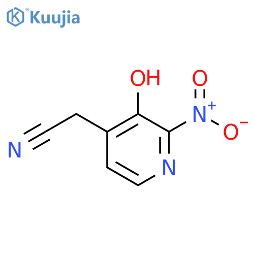 3-Hydroxy-2-nitropyridine-4-acetonitrile structure