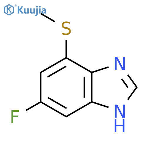 5-Fluoro-7-methylthio-1H-benzimidazole structure